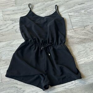 One clothing v neck romper with pockets